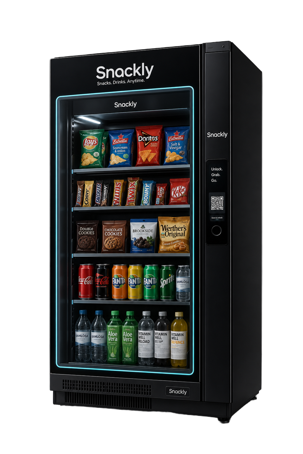 Snackly smart self-service fridge